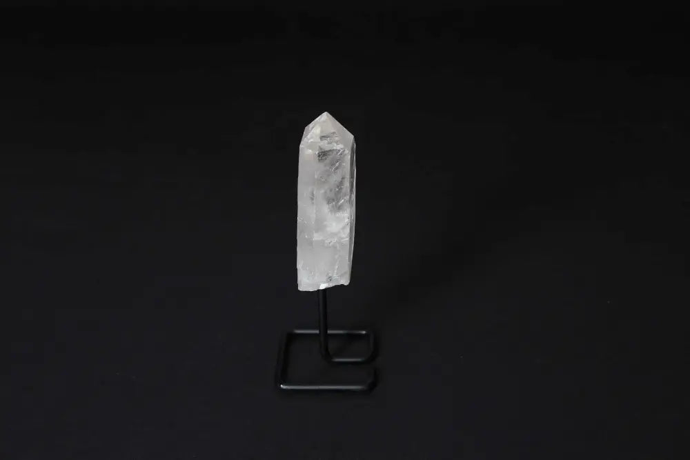 Clear Quartz Point on Stand for Amplifying Energy and Clarity