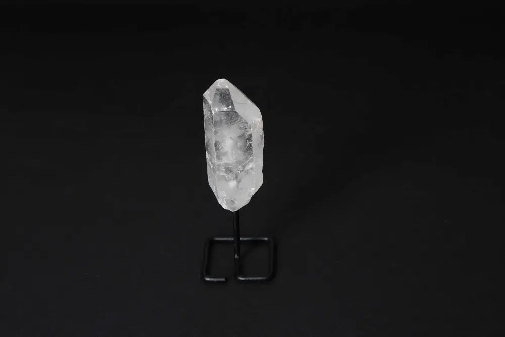 Natural Clear Quartz Point with Stand for Energy Amplification and Clarity