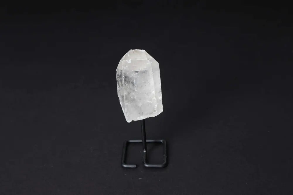 Clear Quartz Point on Stand - Amplifies energy and aligns focus, ideal for meditation and enhancing clarity in any space.