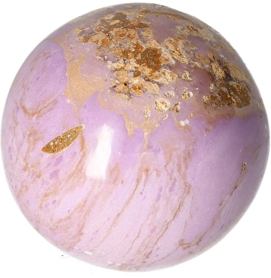 Polished Phosphosidente Sphere showcasing vibrant purple hues and natural mineral patterns.