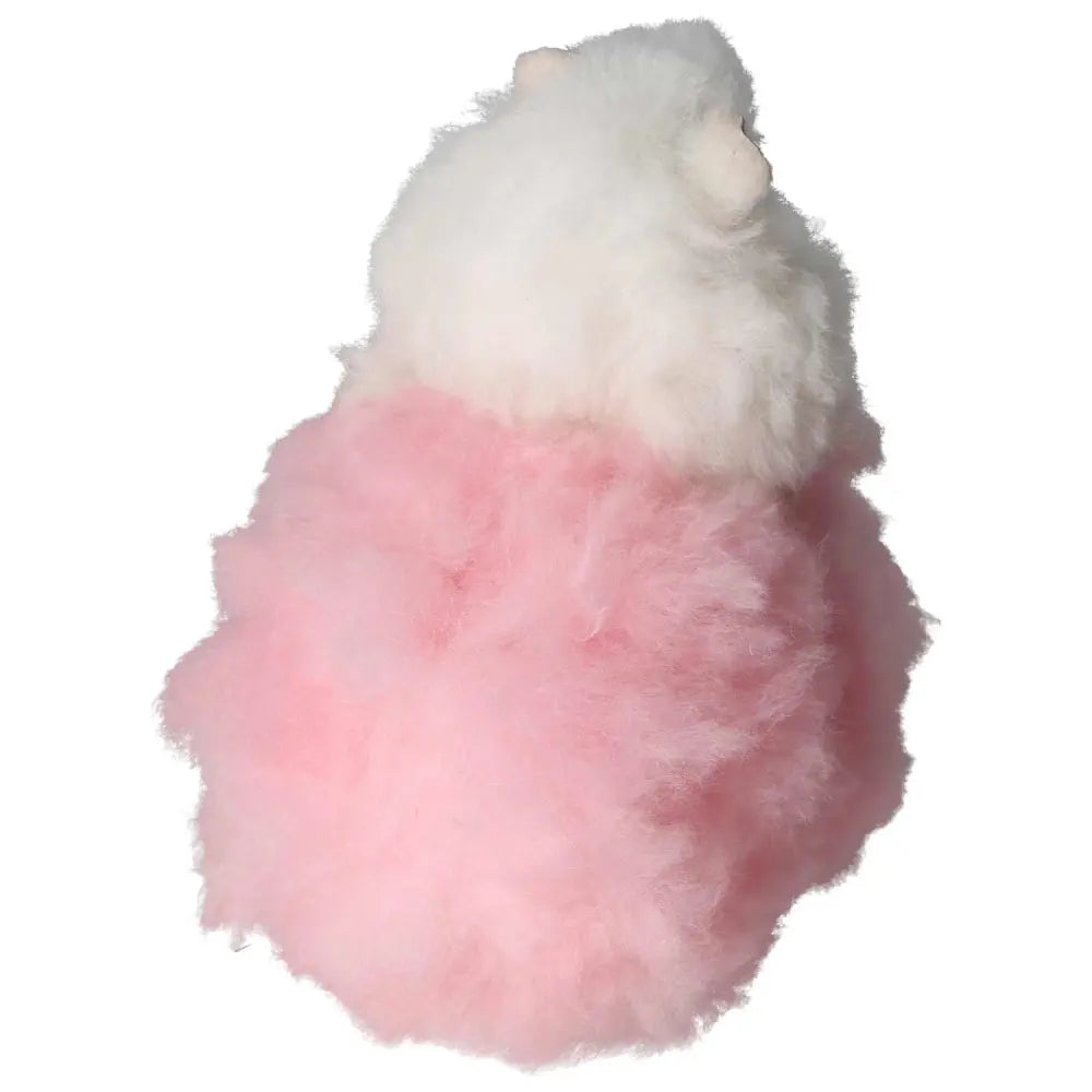 Pink Alpaca Plush Toy made from 100% natural alpaca hair, handcrafted in Peru with ethically sourced materials.