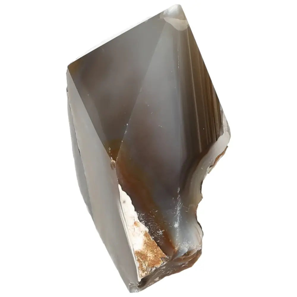 Polished Agate Point by Sylvia Crystals, a premium gemstone known for its natural beauty and tranquil energy