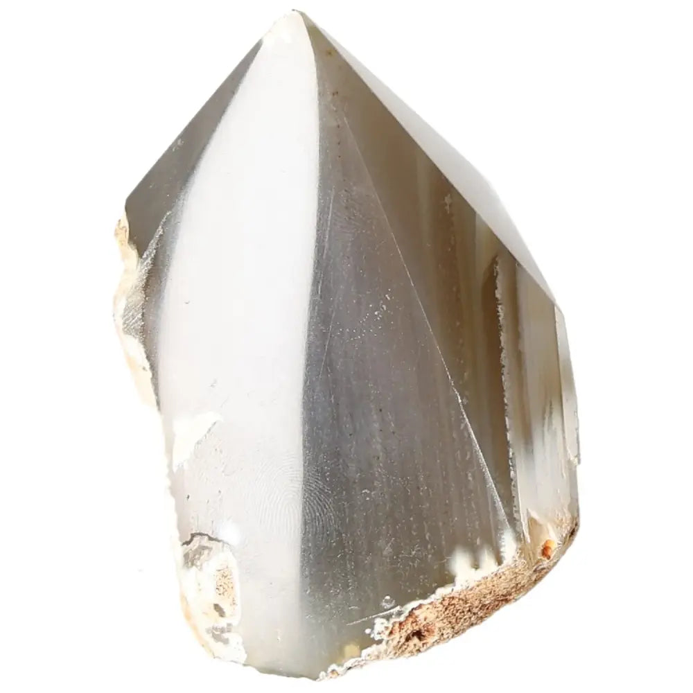 Polished Agate Point with mesmerizing color bands from Sylvia Crystals, ideal for luxury collections and mindful living.