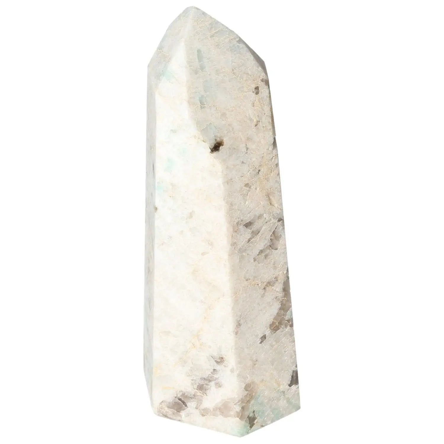Polished Amazonite Obelisk with soothing and elegant design from Sylvia Crystals.