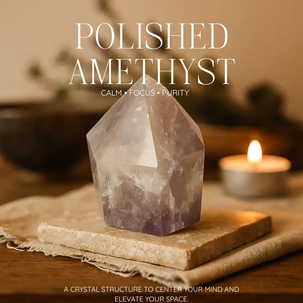 Polished Amethyst Obelisk Sylvia Crystals Sp. z o.o.