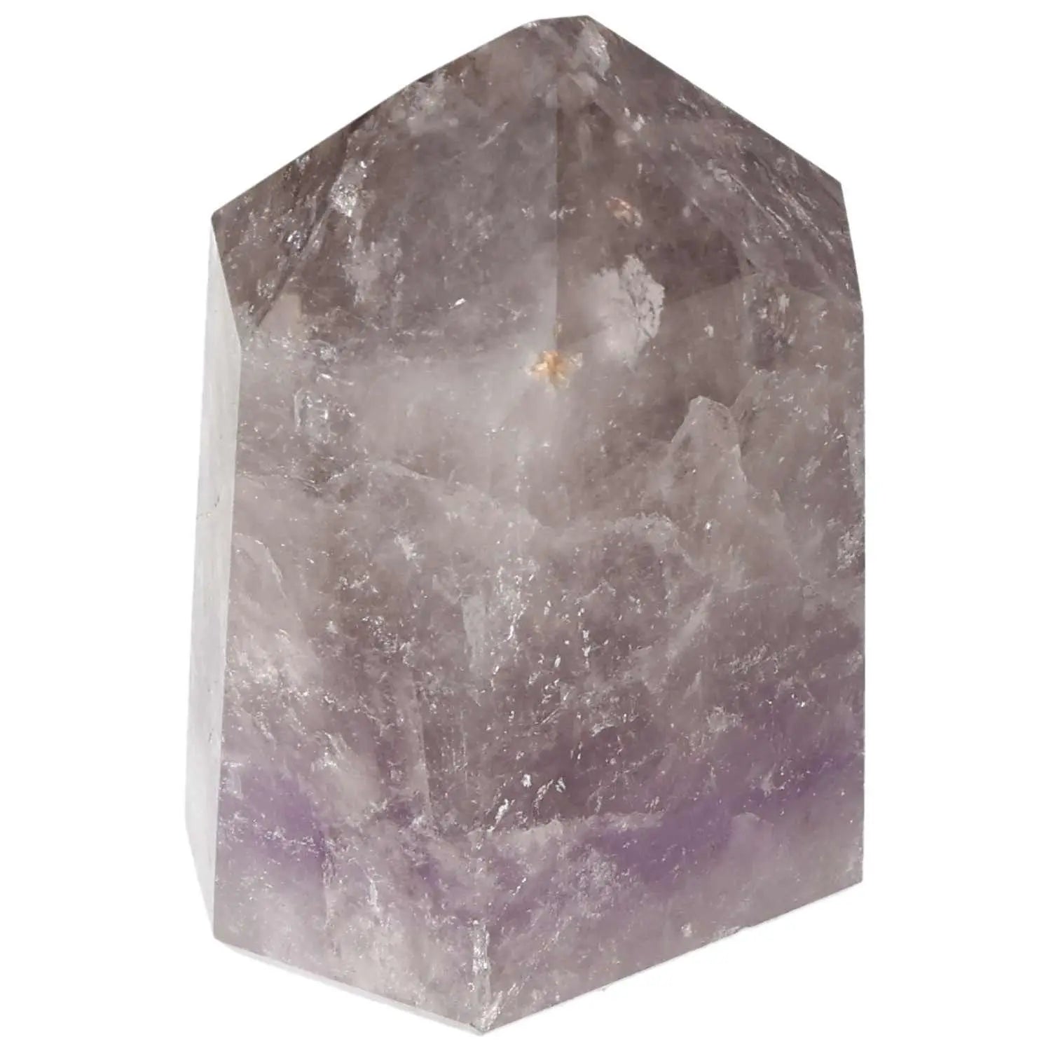 Polished Amethyst Obelisk from Sylvia Crystals, enhancing energy, concentration, and emotional stability, luxury crystal for conscious living.