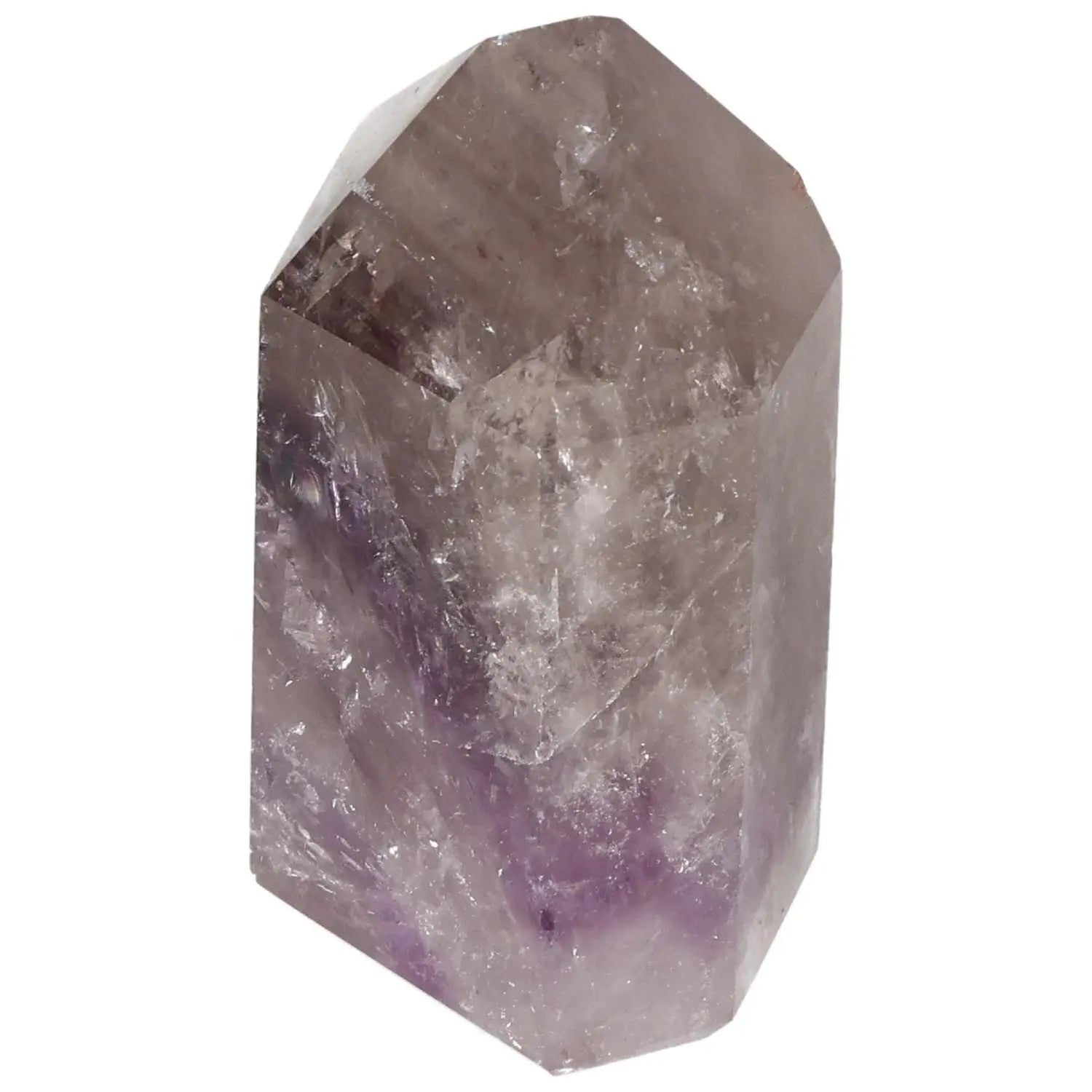 Polished Amethyst Obelisk from Sylvia Crystals, enhances concentration and emotional stability.