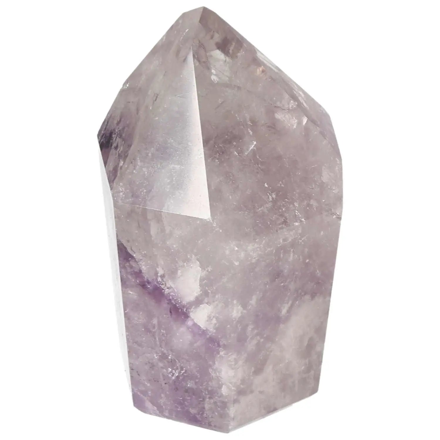 Polished Amethyst Obelisk crystal with stress reduction and energy enhancement properties by Sylvia Crystals