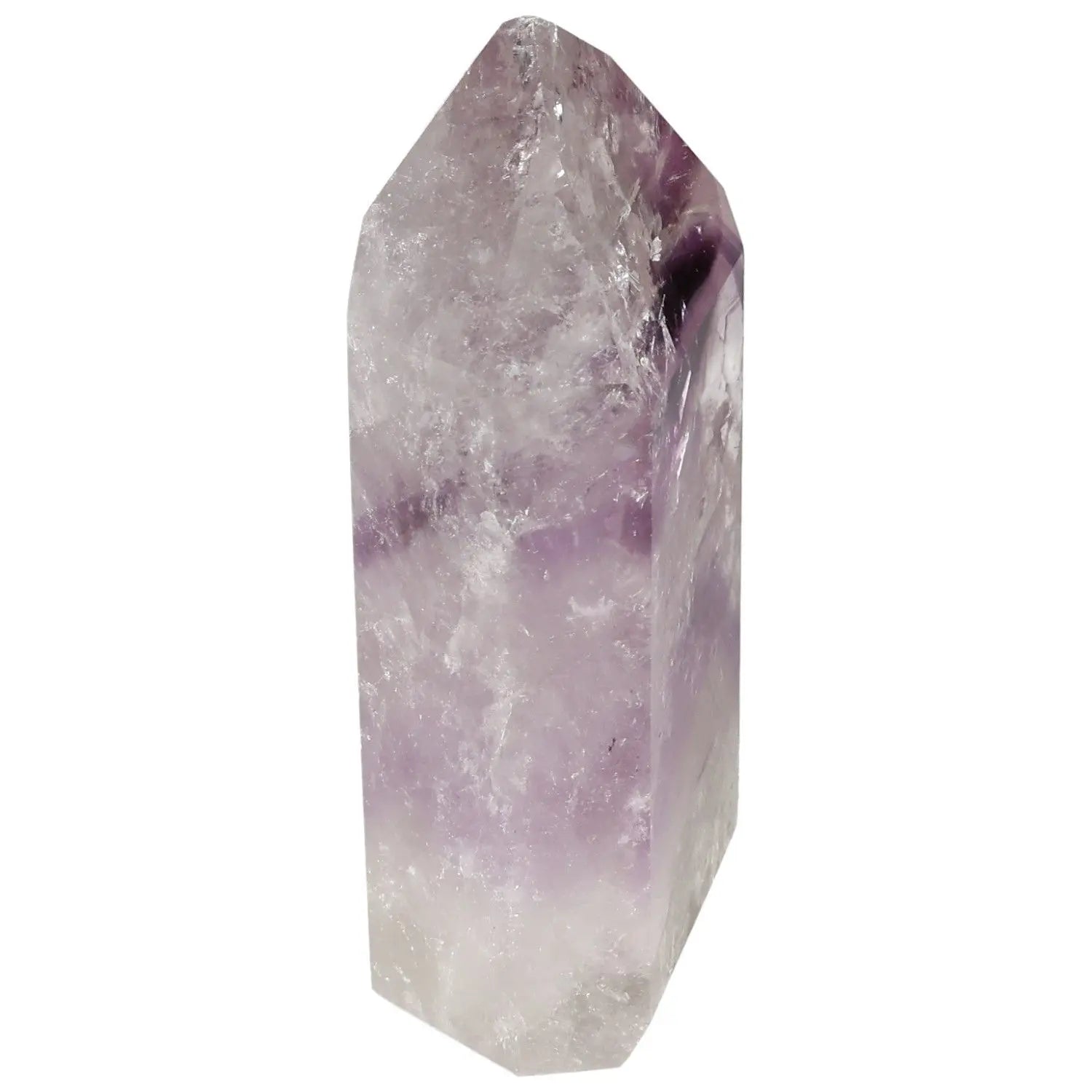 Polished Amethyst Obelisk by Sylvia Crystals, known for calming energy and enhancing concentration, premium quality crystal