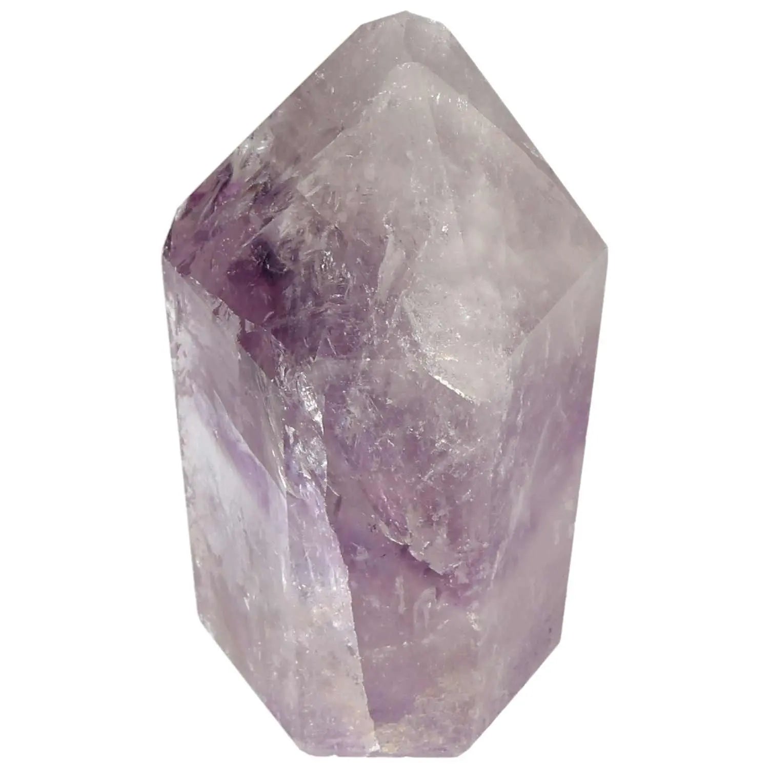 Polished Amethyst Obelisk by Sylvia Crystals, luxury crystal for stress relief and concentration, premium quality gemstone.