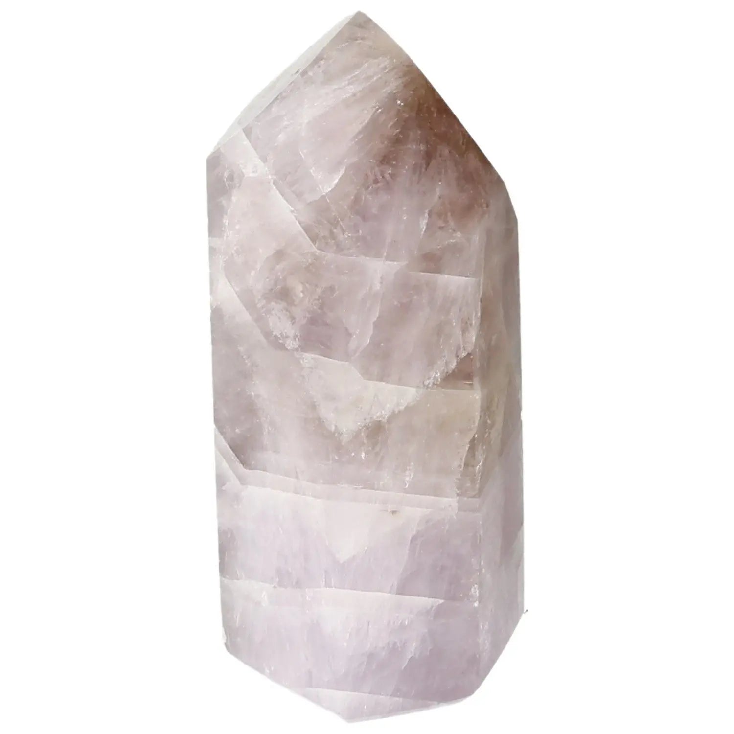 Polished Amethyst Super Seven Point crystal by Sylvia Crystals, known for stress reduction and elegant décor.