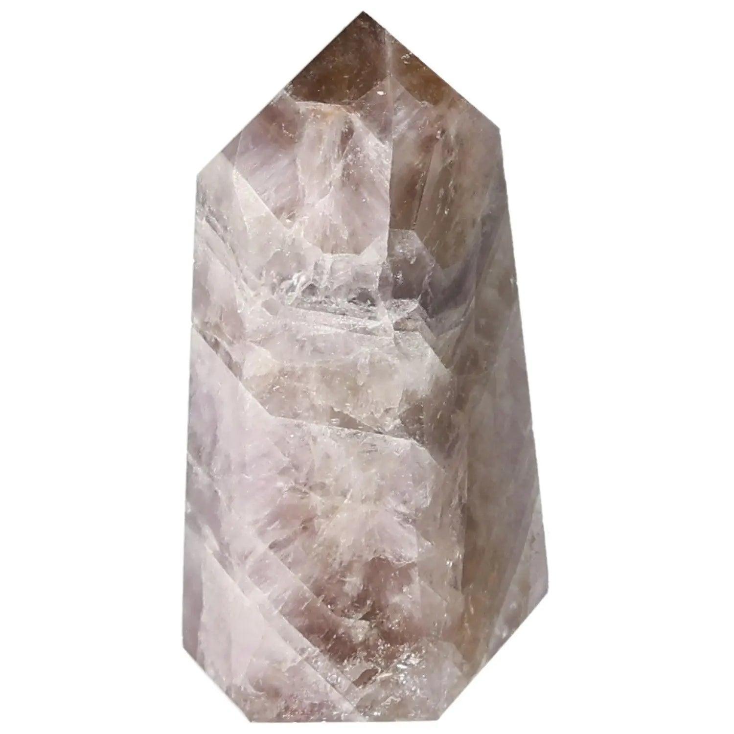 Polished Amethyst Super Seven Point from Sylvia Crystals, showcasing natural beauty and spiritual refinement for stress relief and focus.