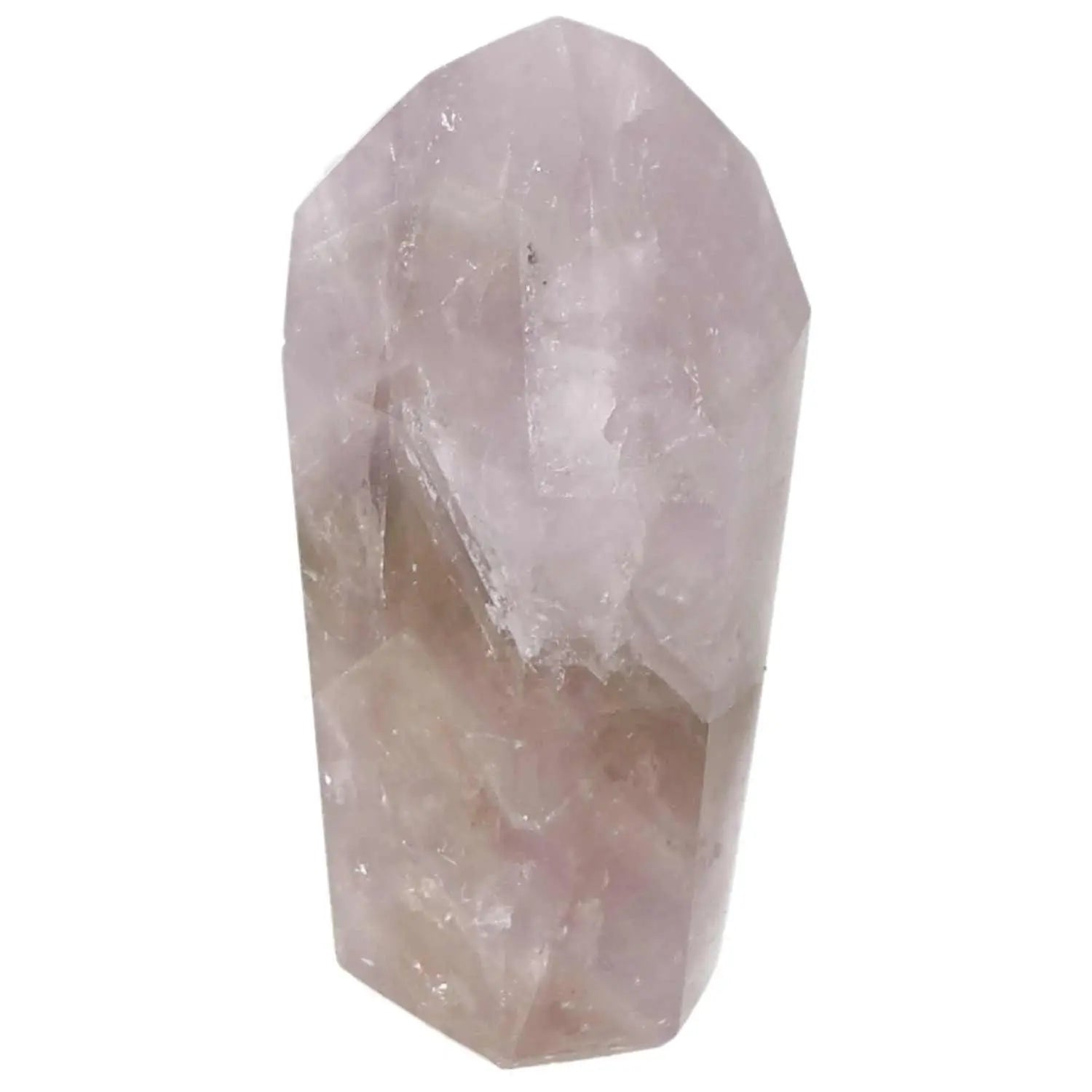 Polished Amethyst Super Seven Point crystal by Sylvia Crystals, known for spiritual upliftment and soothing energy.