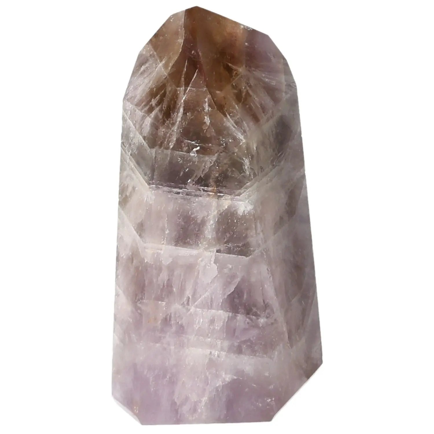 Polished Amethyst Super Seven Point Crystal for spiritual enhancement by Sylvia Crystals, showcasing nature's beauty and elegance.