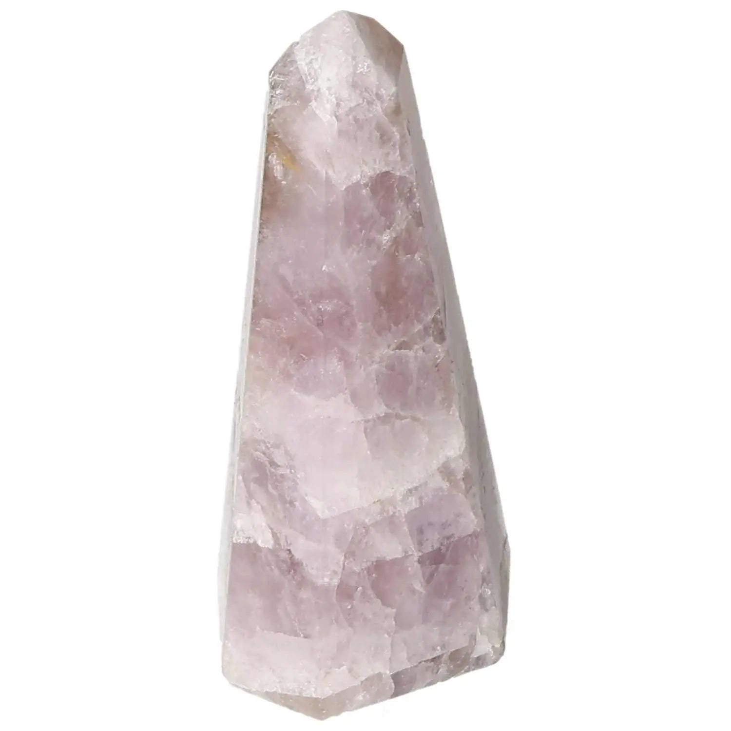 Polished Amethyst Super Seven Point crystal from Sylvia Crystals, known for stress relief and spiritual invigoration.