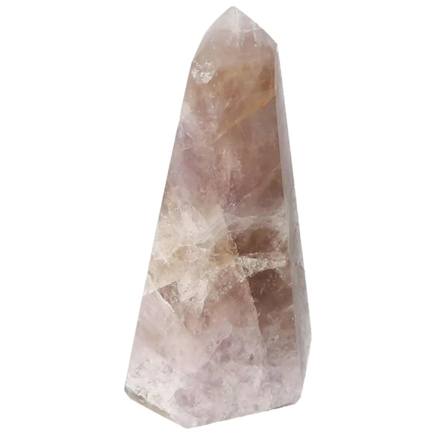 Polished Amethyst Super Seven Point crystal from Sylvia Crystals, enhances luxury and spirit, perfect for stress relief.