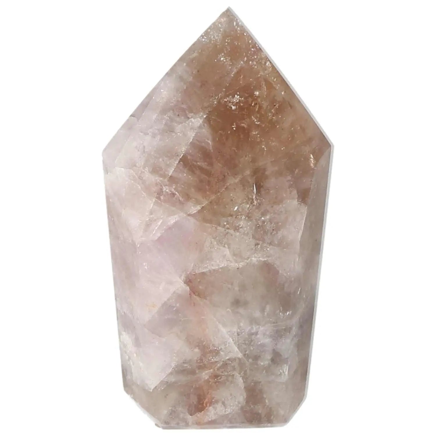 Polished Amethyst Super Seven Point crystal from Sylvia Crystals, featuring luxurious design and spiritual enrichment properties.