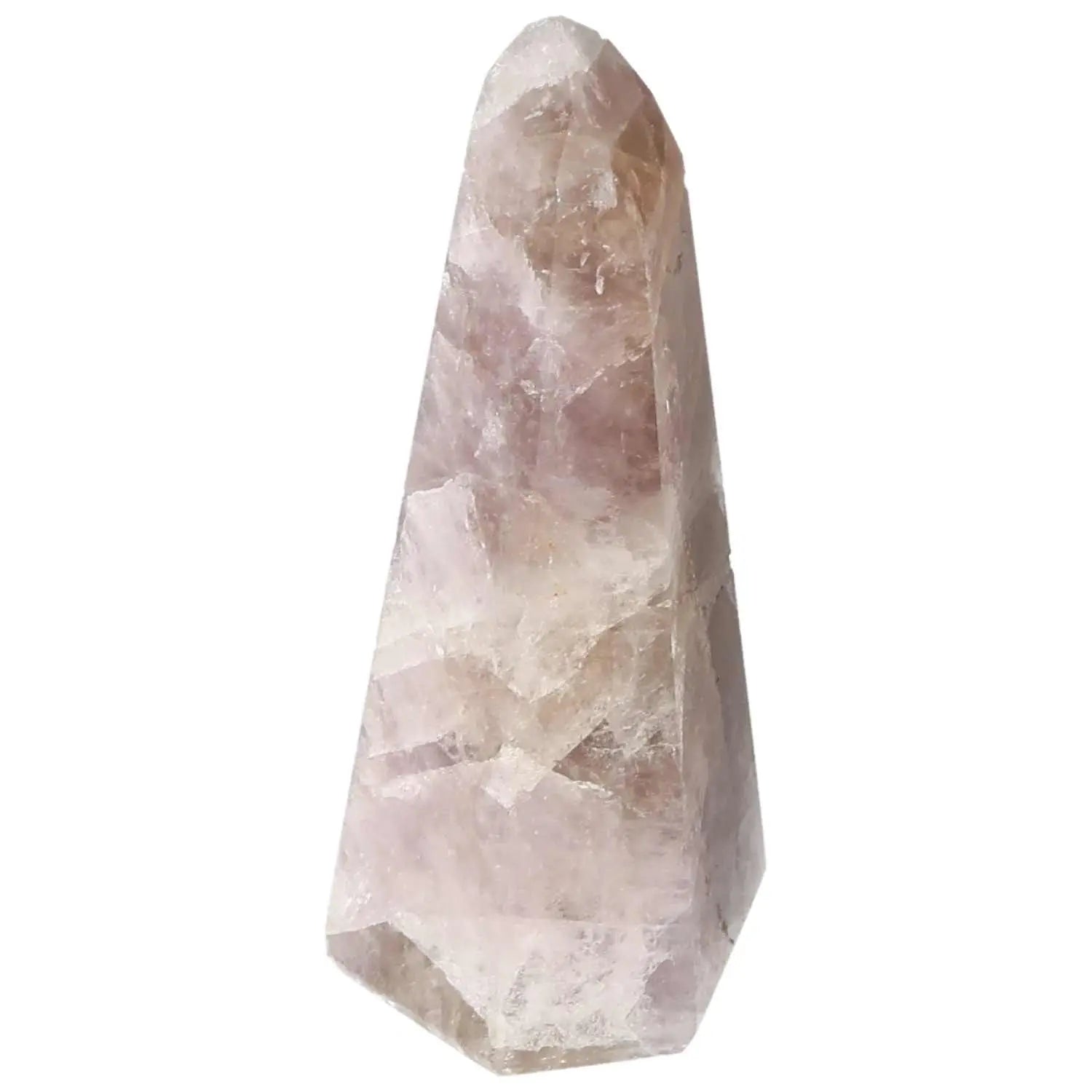 Polished Amethyst Super Seven Point crystal from Sylvia Crystals, ideal for stress relief and spiritual rejuvenation.