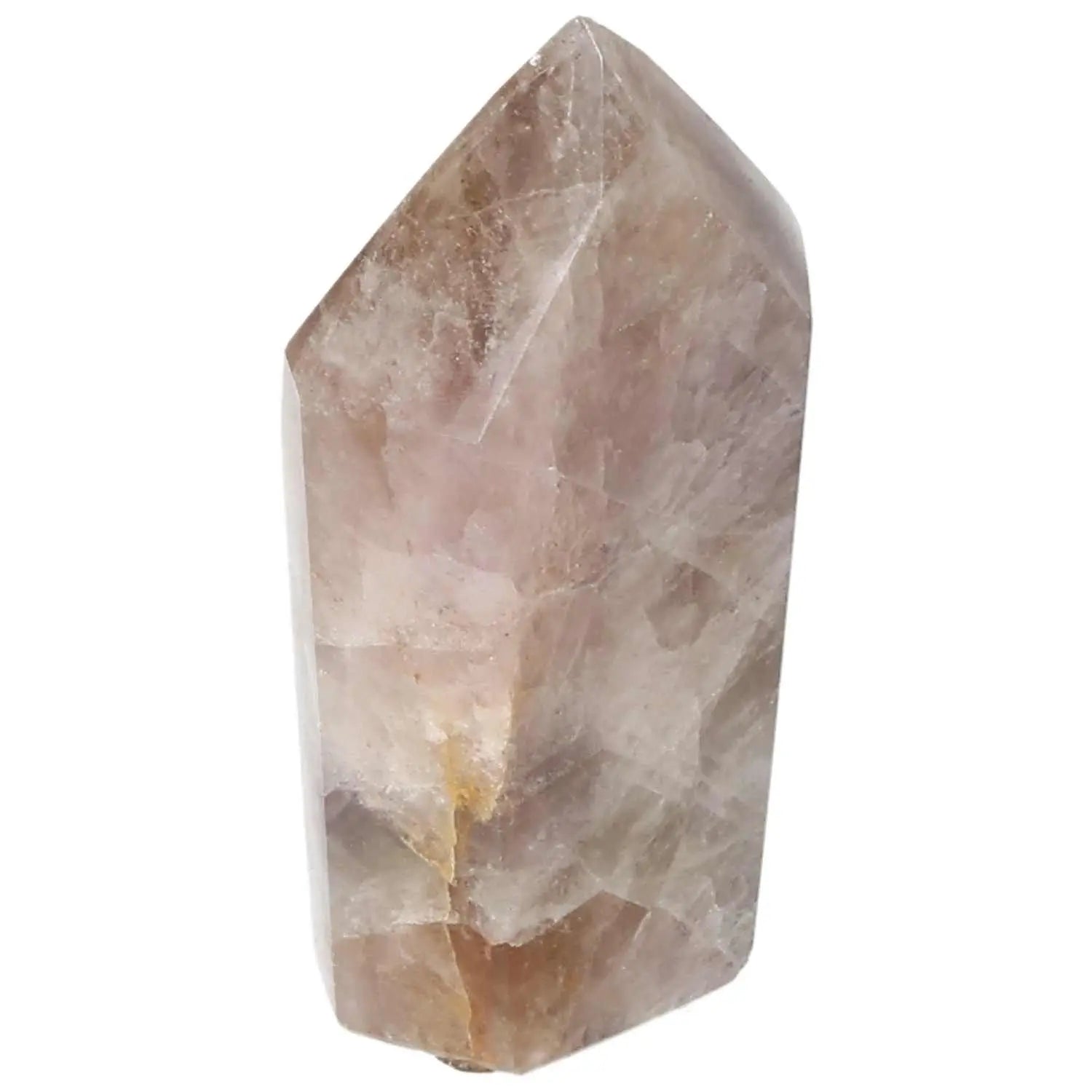 Polished Amethyst Super Seven Point crystal with luxurious finish from Sylvia Crystals, perfect for spiritual enrichment and tranquility.