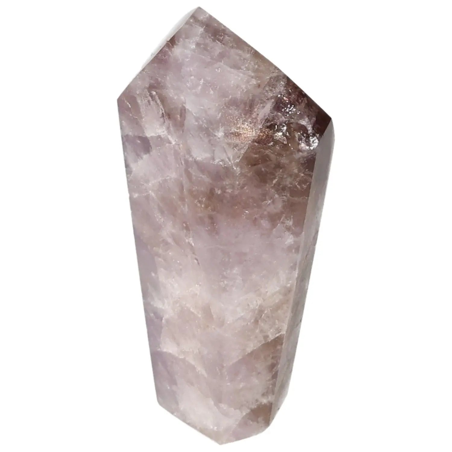 Polished Amethyst Super Seven Point Crystal, enhances concentration and alleviates stress, from Sylvia Crystals' premium collection.