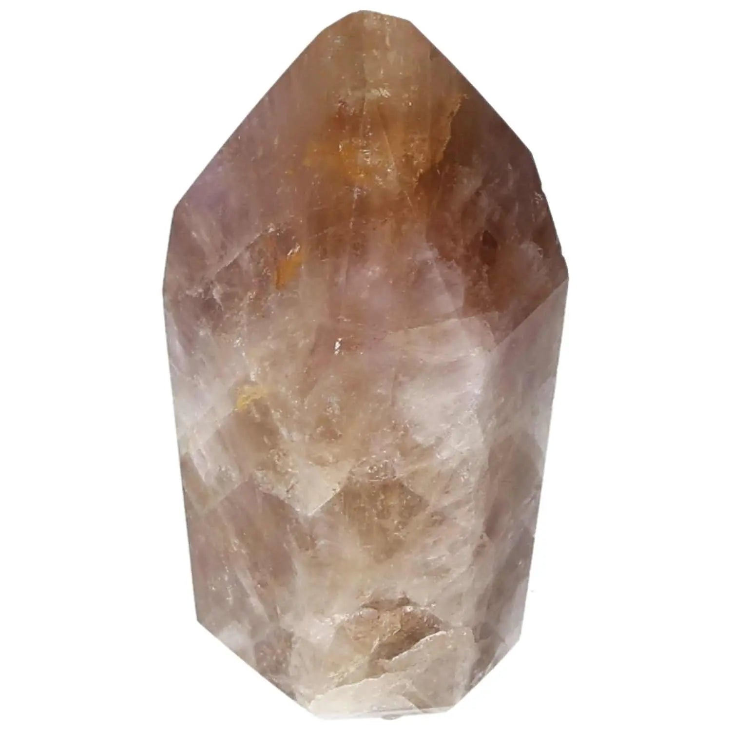 Polished Amethyst Super Seven Point crystal epitomizing luxury and spiritual growth, featuring a unique blend of seven powerful minerals.