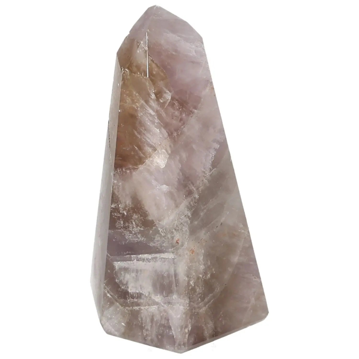 Polished Amethyst Super Seven Point crystal with calming properties, perfect for enhancing emotional balance; from Sylvia Crystals.