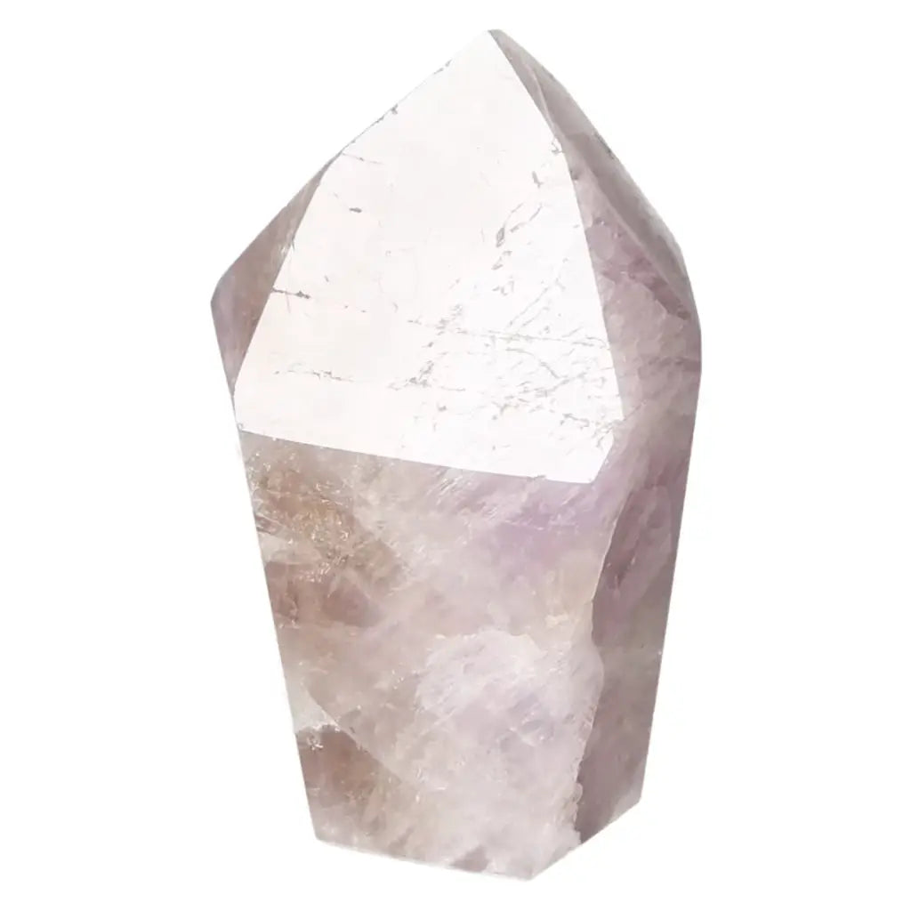 Polished Amethyst Super Seven Crystal Point for spiritual balance and stress relief