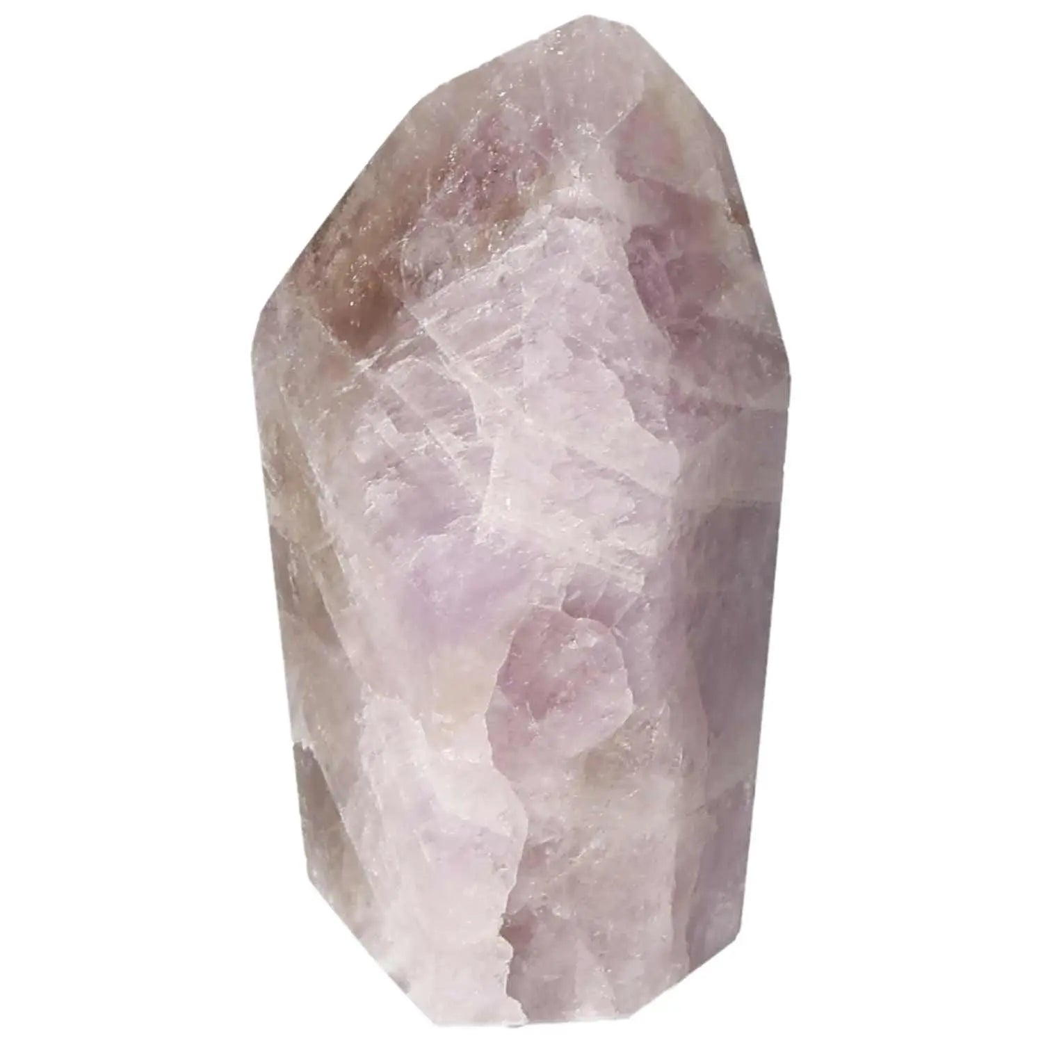 Polished Amethyst Super Seven Point crystal from Sylvia Crystals, featuring calming amethyst energy and seven mineral fusion.