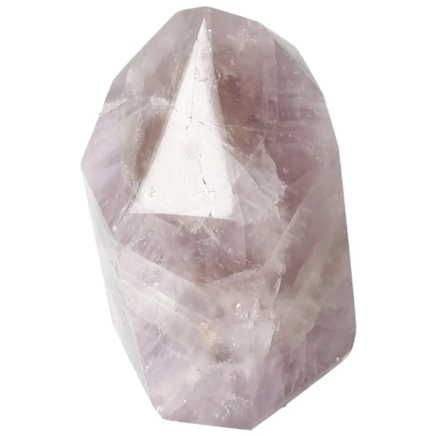 Seven Point Polished Amethyst Crystal from Sylvia Crystals, known for reducing stress and enhancing concentration.