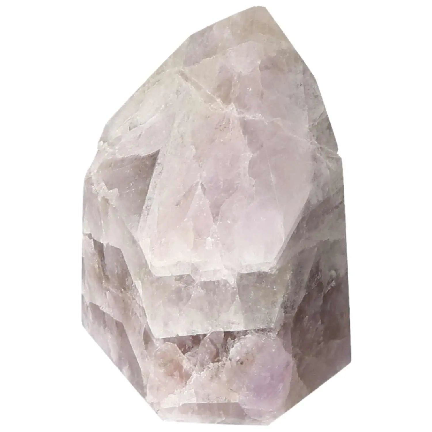 Polished Amethyst Super Seven Point crystal from Sylvia Crystals, blending amethyst serenity with Super Seven mystique for spiritual peace.