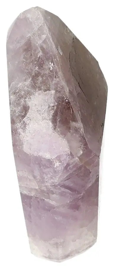 Polished Amethyst Super Seven Point crystal offering luxury, stress relief, and concentration enhancement from Sylvia Crystals.