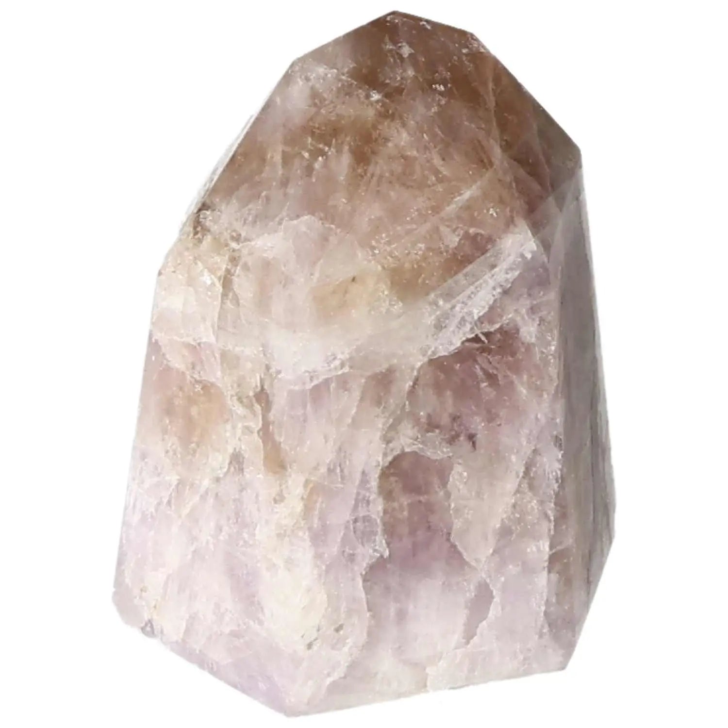Polished Amethyst Super Seven Point crystal from Sylvia Crystals, highlighting its natural beauty and transformative energy.
