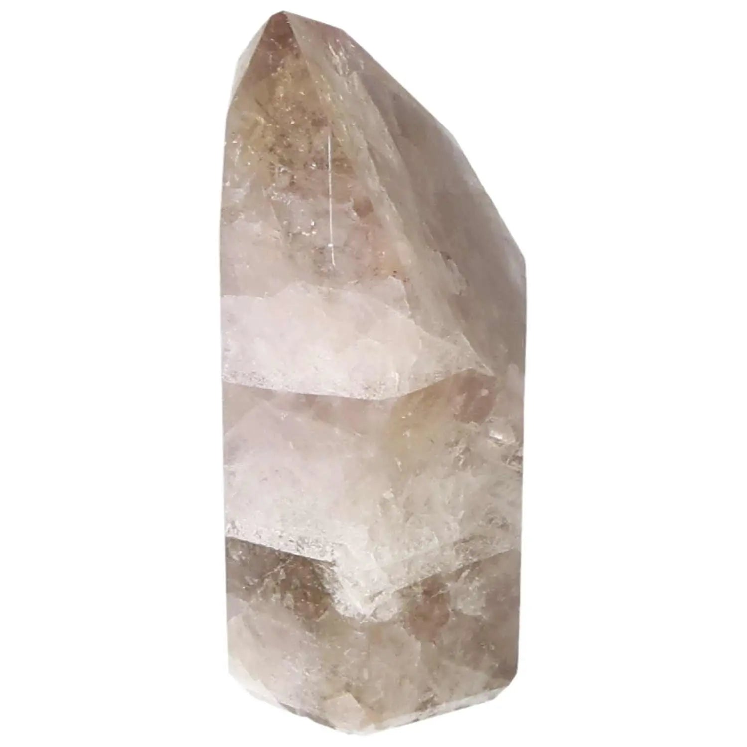 Seven Point Polished Amethyst crystal from Sylvia Crystals, offering peace and clarity, showcased in elegant design.