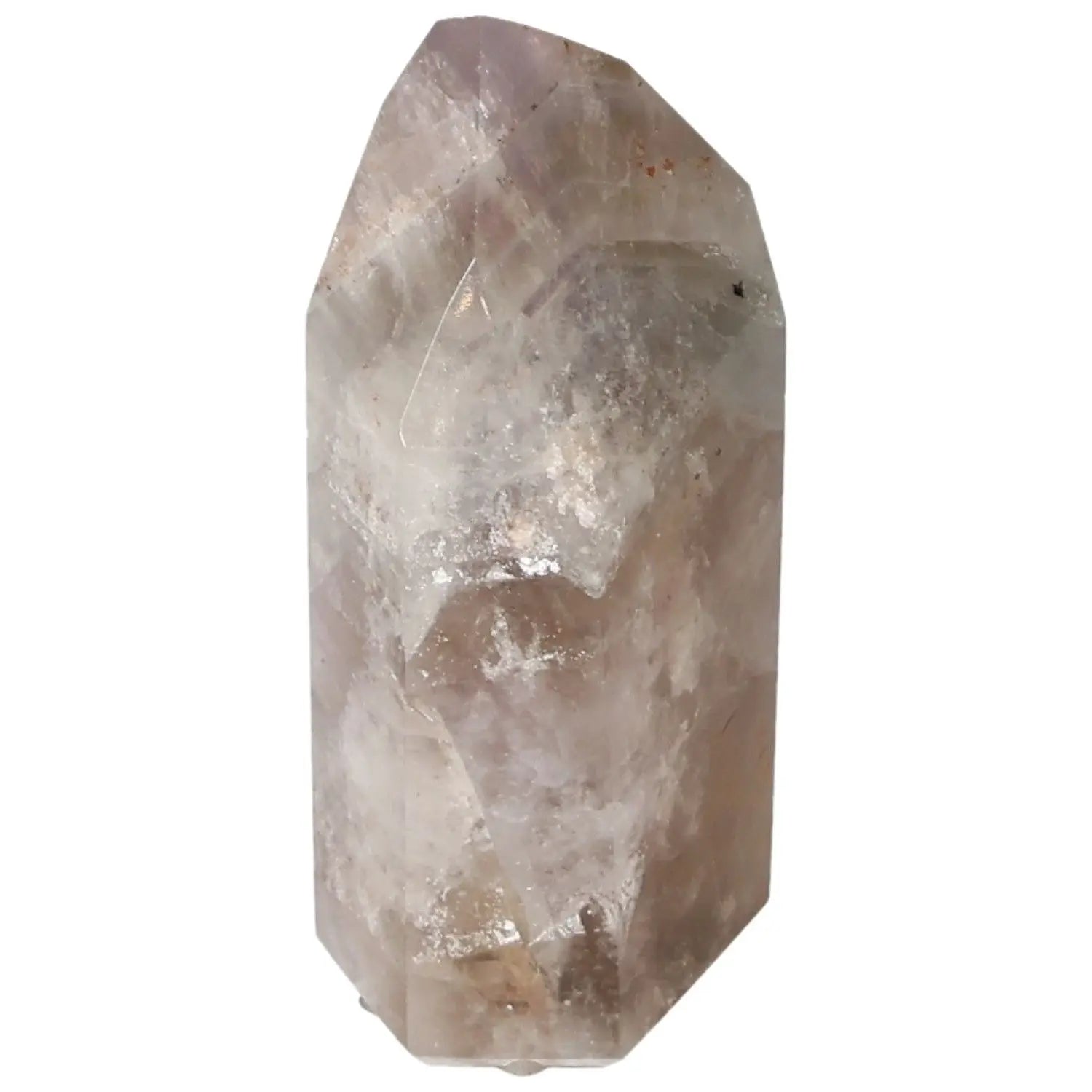 Polished Amethyst Super Seven Point crystal from Sylvia Crystals, enhances focus and energy, reduces stress, premium quality.