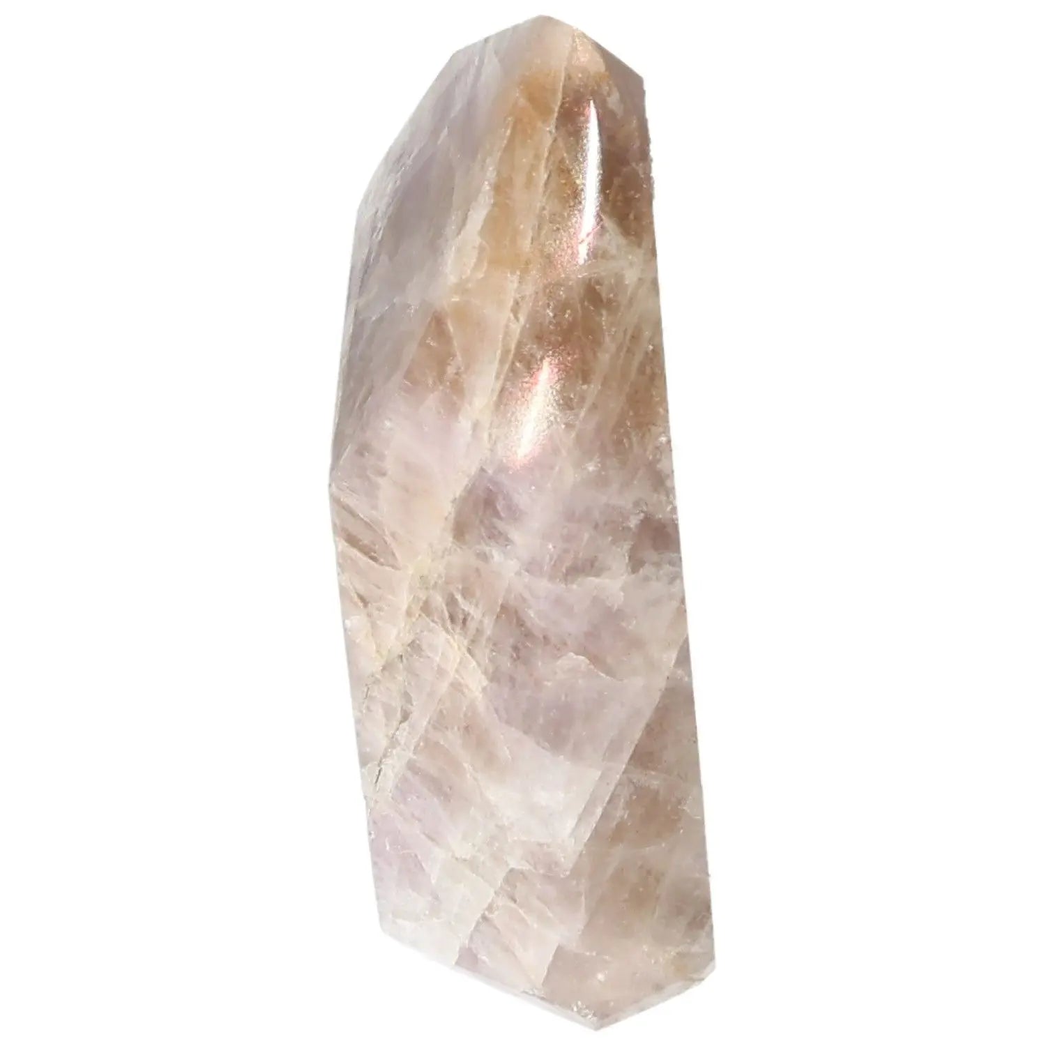 Seven Point Polished Amethyst gemstone by Sylvia Crystals, enhancing spirituality and reducing stress with its transformative allure.