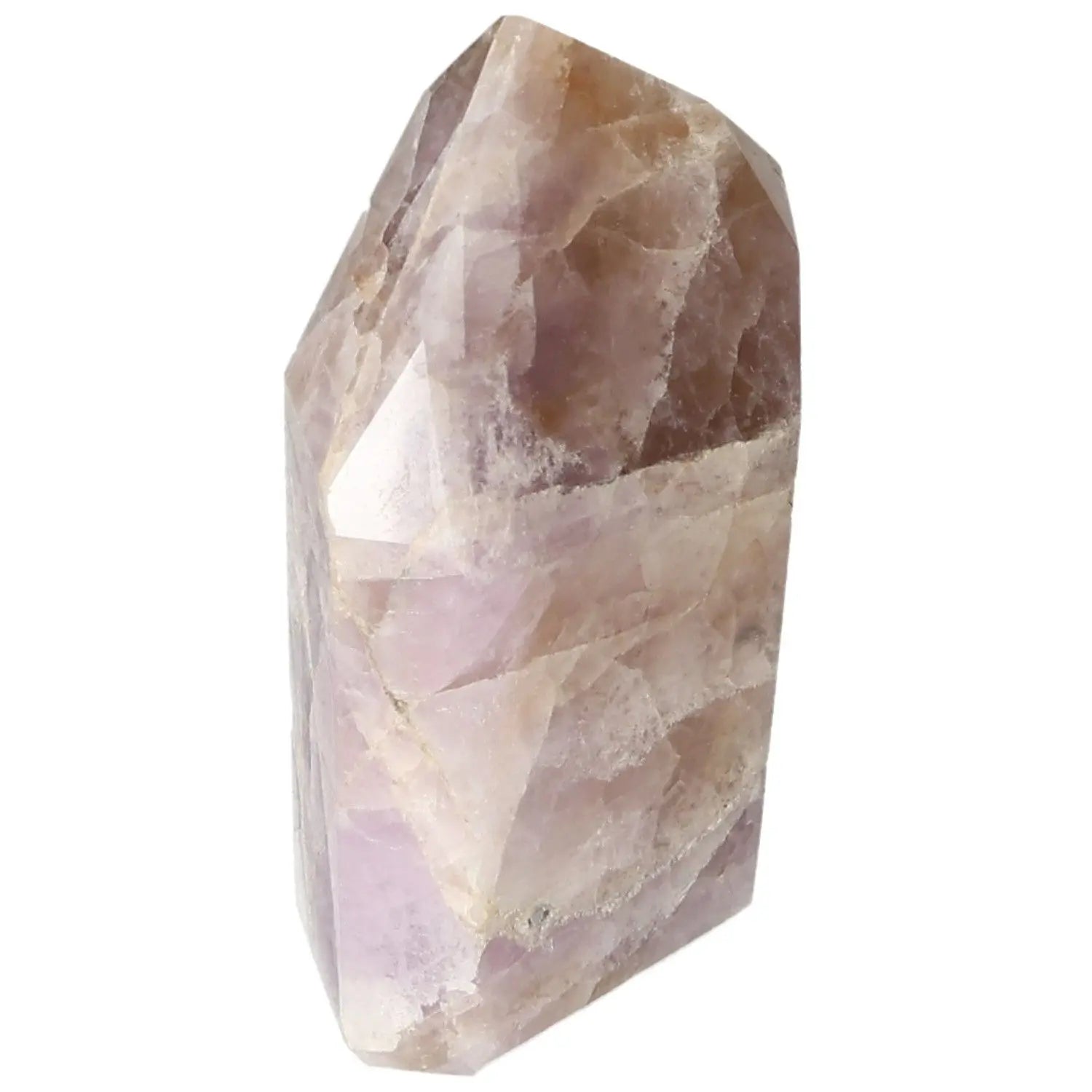 Seven Point Polished Amethyst crystal from Sylvia Crystals, enhancing spiritual well-being and positive energies, luxury gemstone.