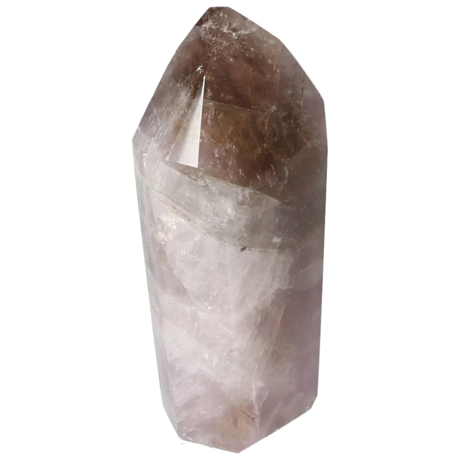 Seven Point Polished Amethyst crystal from Sylvia Crystals, enhancing emotional stability and concentration; decorative gemstone.
