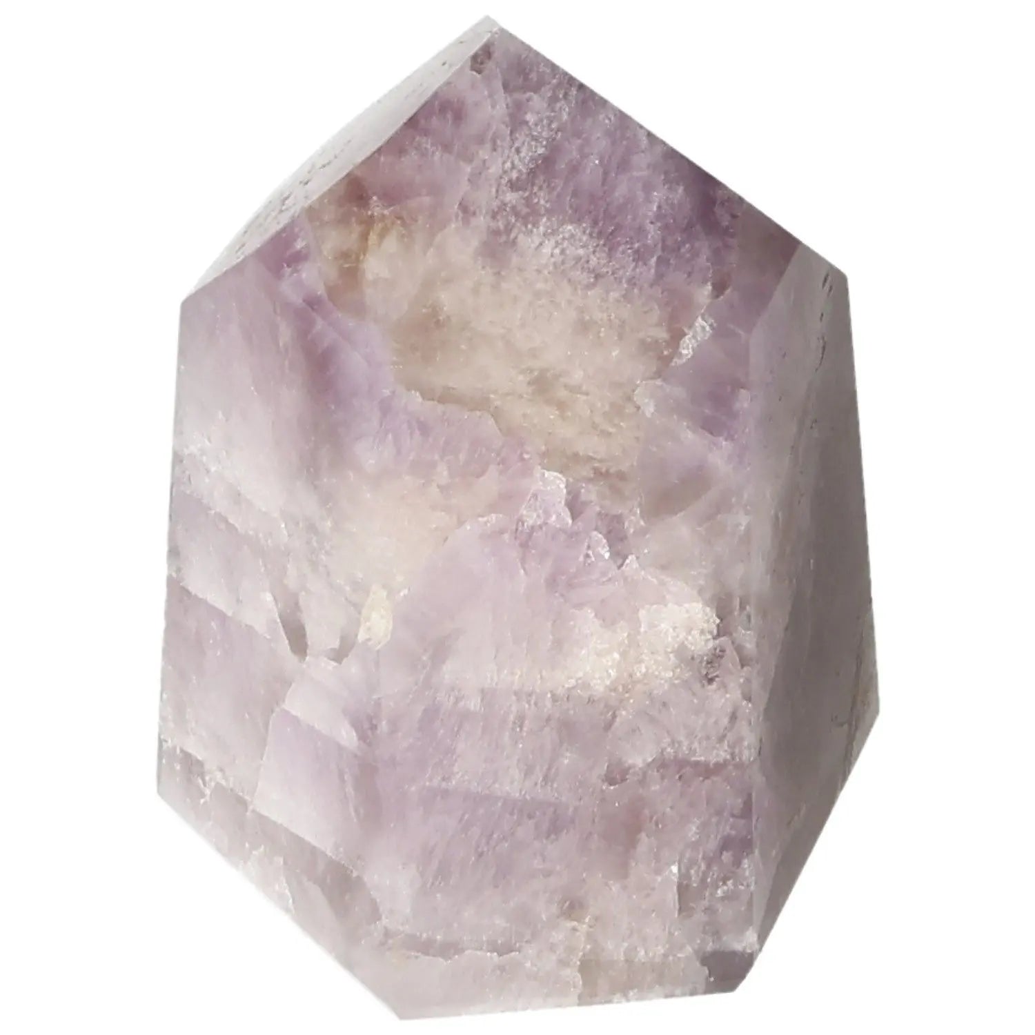 Seven Point Polished Amethyst crystal by Sylvia Crystals, known for reducing stress and enhancing concentration.