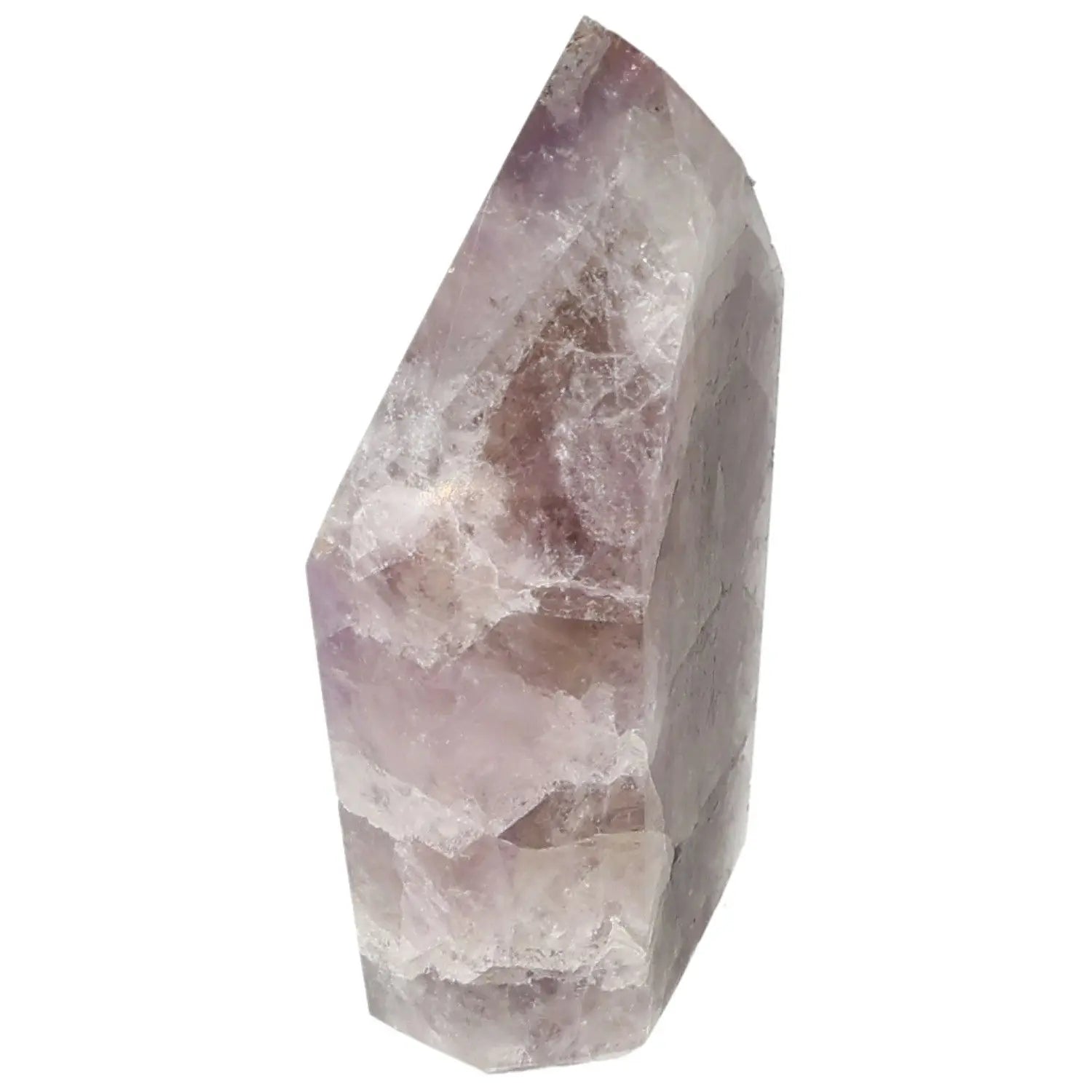 Seven Point Polished Amethyst crystal showcasing its elegant and transformative beauty, perfect for stress relief and emotional stability.