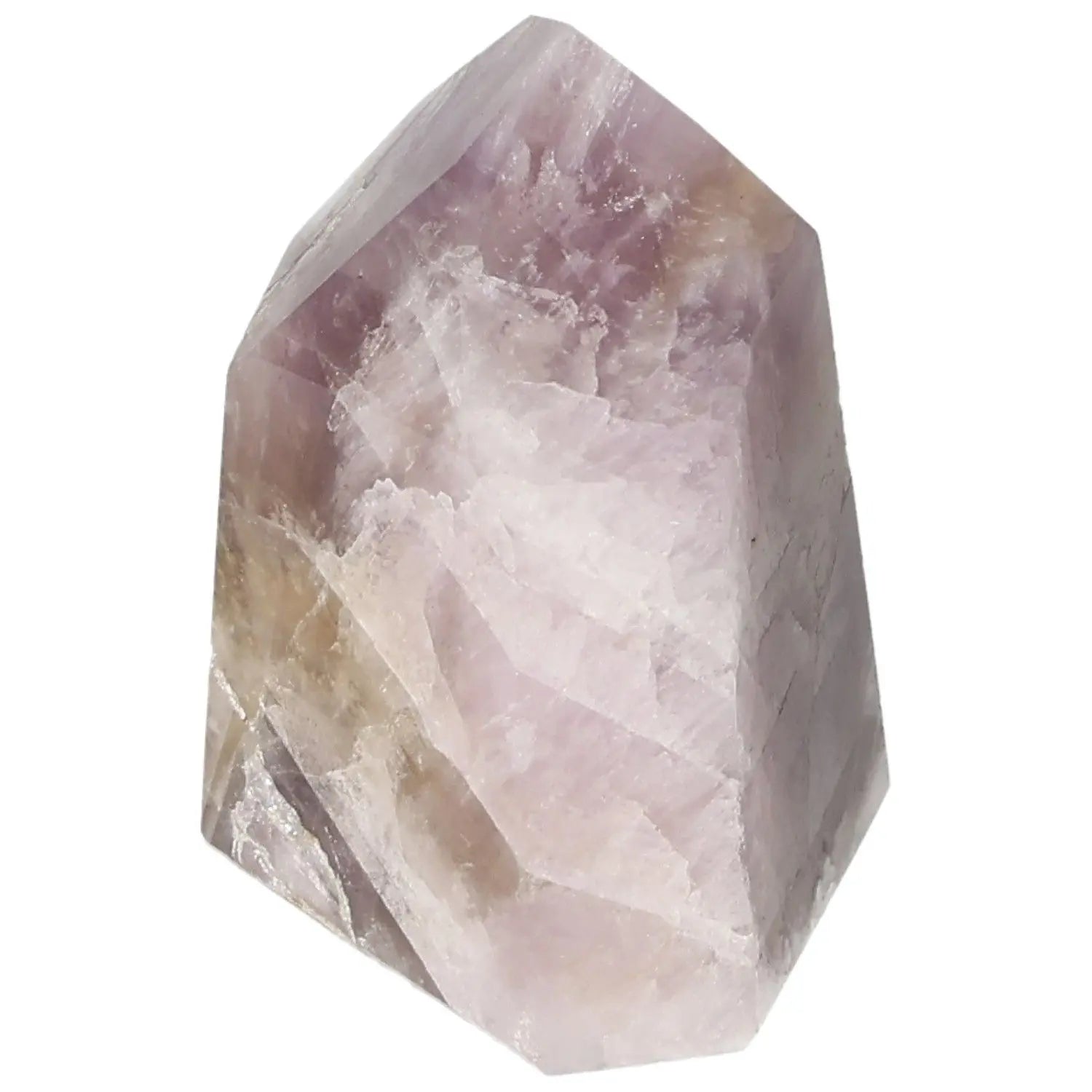 Seven Point Polished Amethyst crystal from Sylvia Crystals, known for stress reduction, concentration boost, and emotional stability.