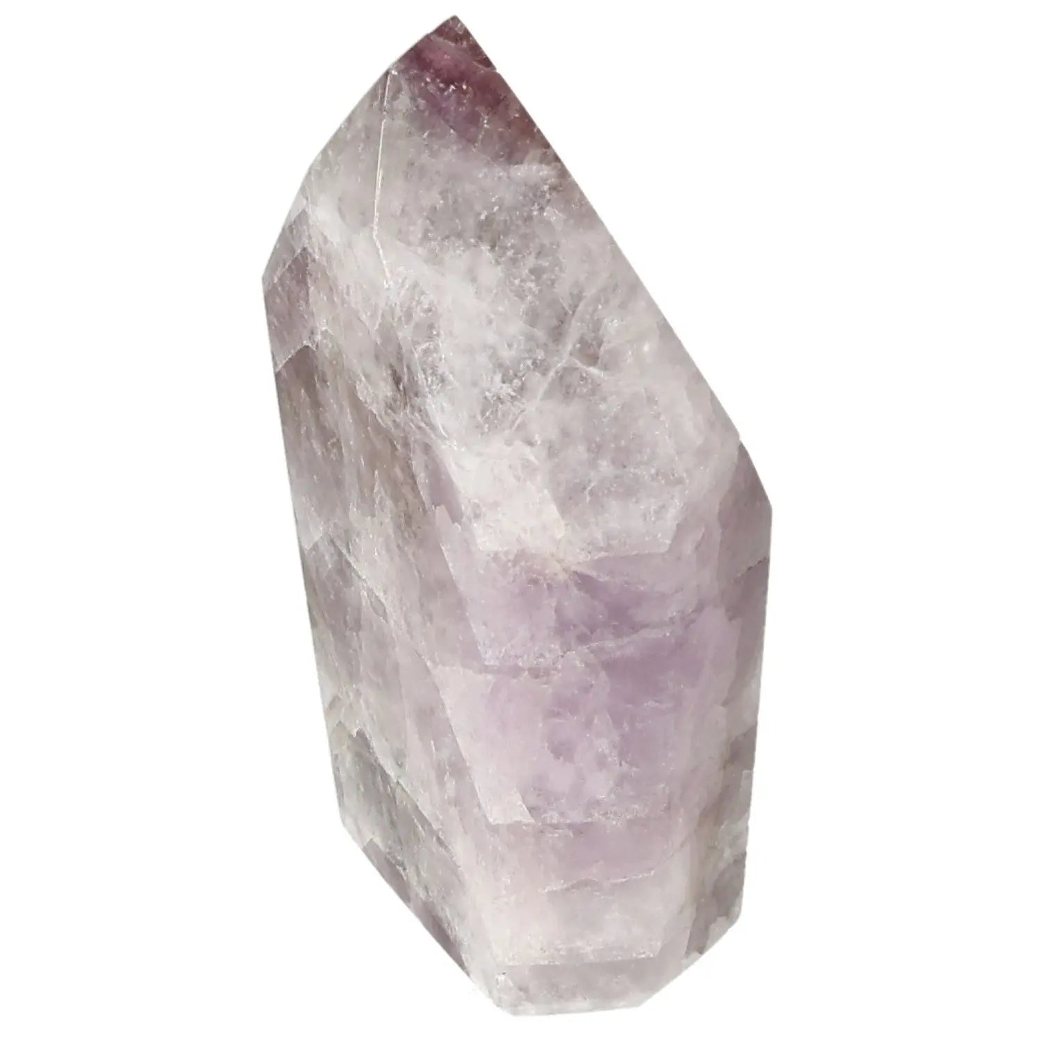 Seven Point Polished Amethyst crystal from Sylvia Crystals, known for stress relief and emotional stability, premium quality.