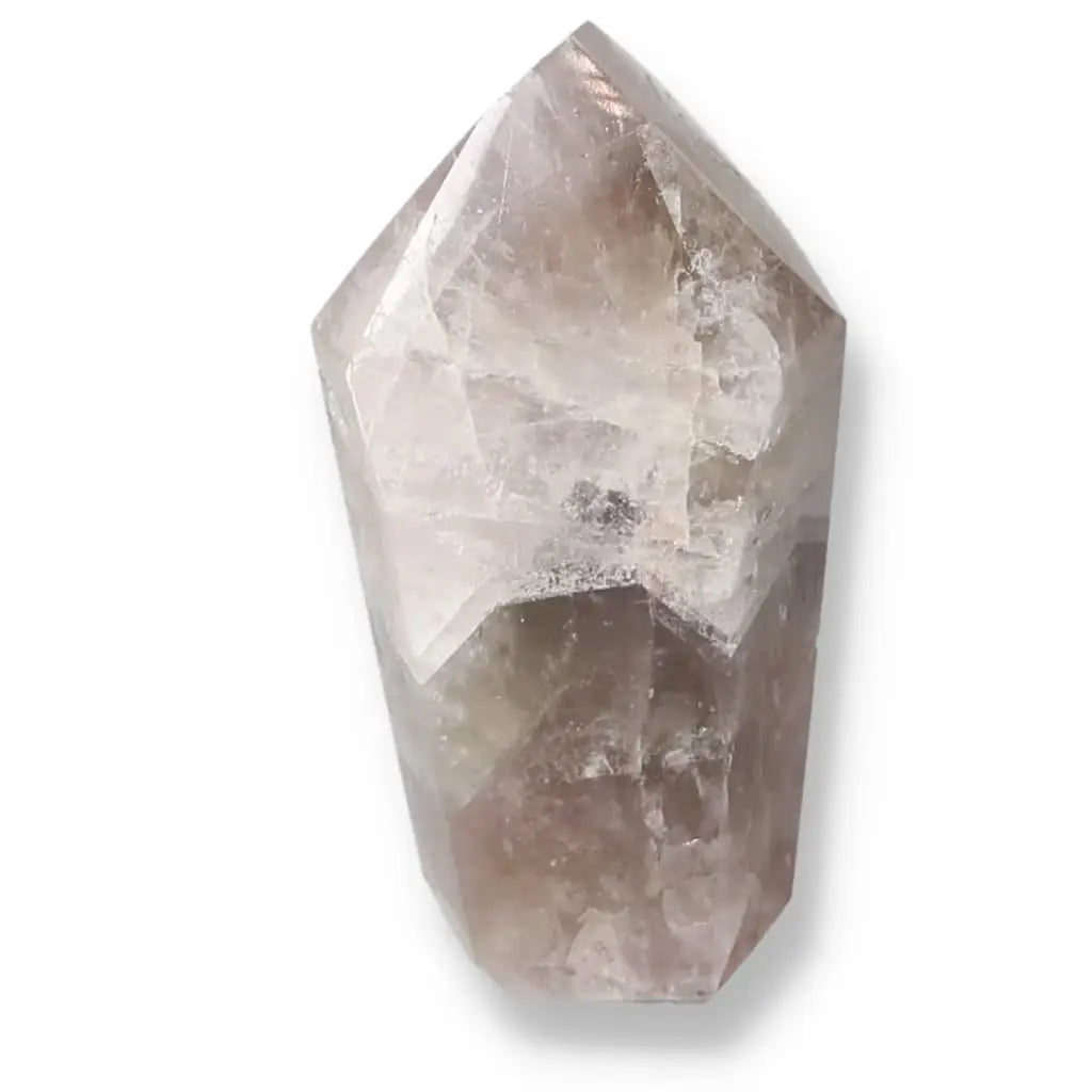 Seven Point Polished Amethyst crystal from Sylvia Crystals, showcasing polished surface and elegant spiritual allure.