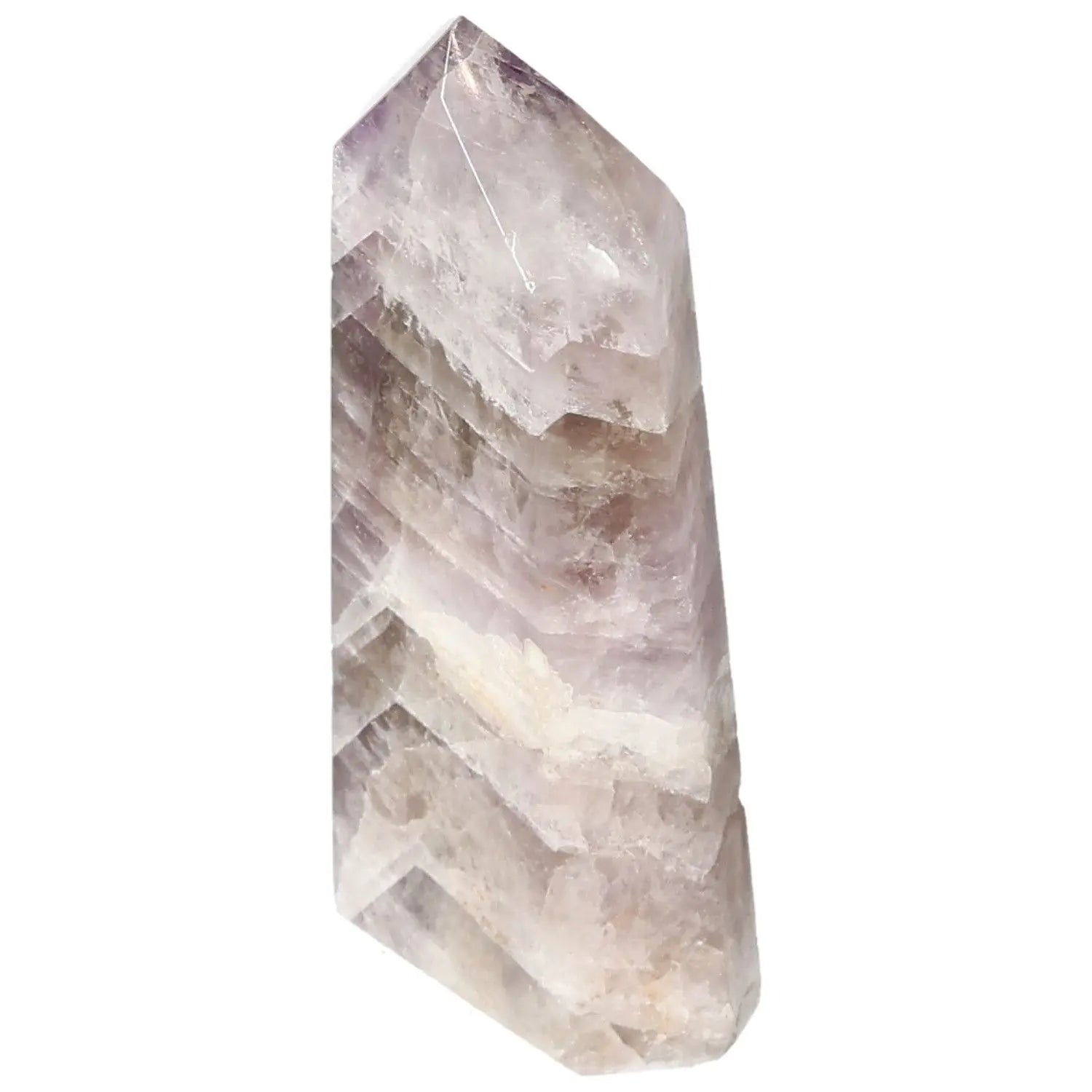 Seven Point Polished Amethyst Crystal by Sylvia Crystals, promoting spiritual harmony and energy focus.