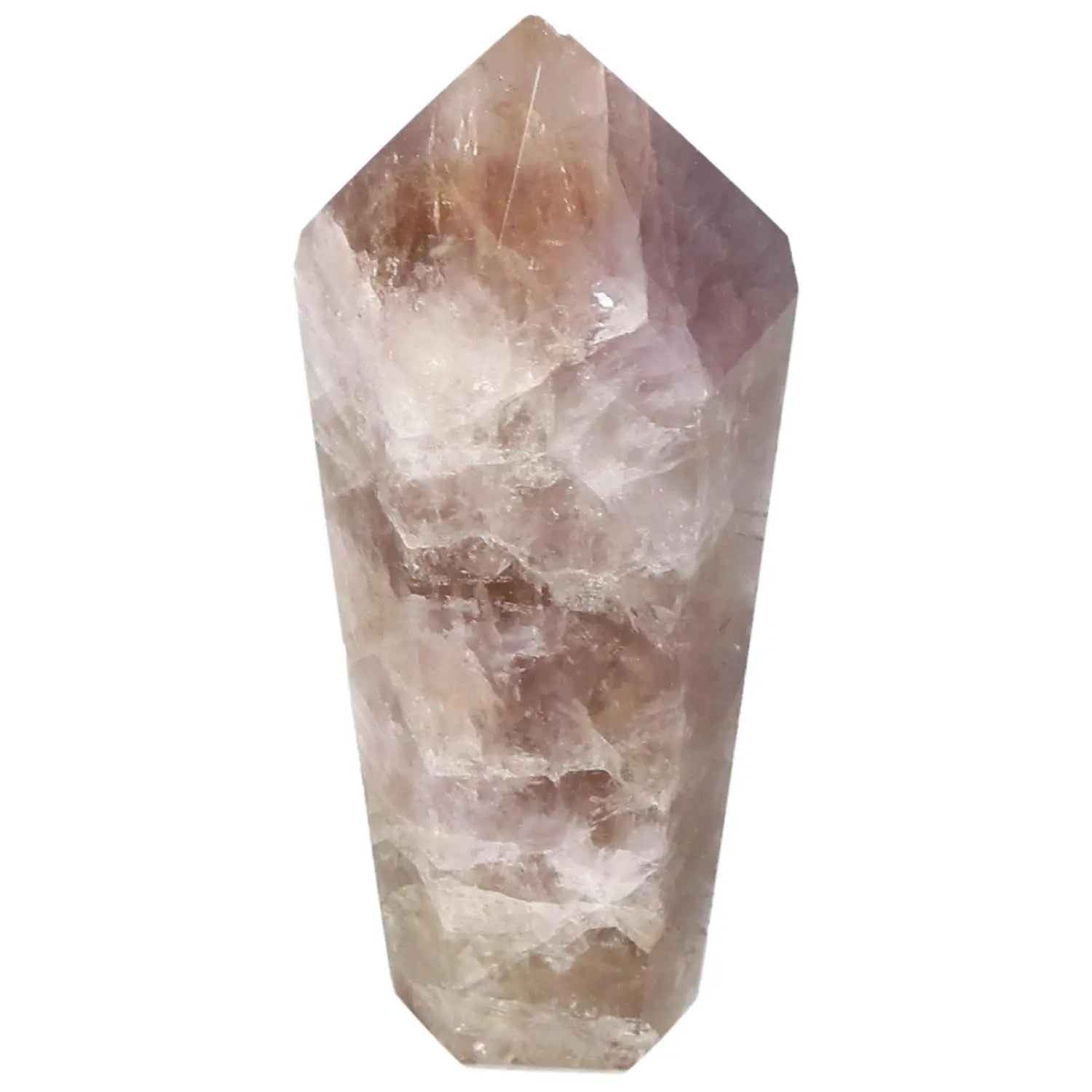 Seven Point Polished Amethyst crystal by Sylvia Crystals, showcasing elegant design and spiritual energy.