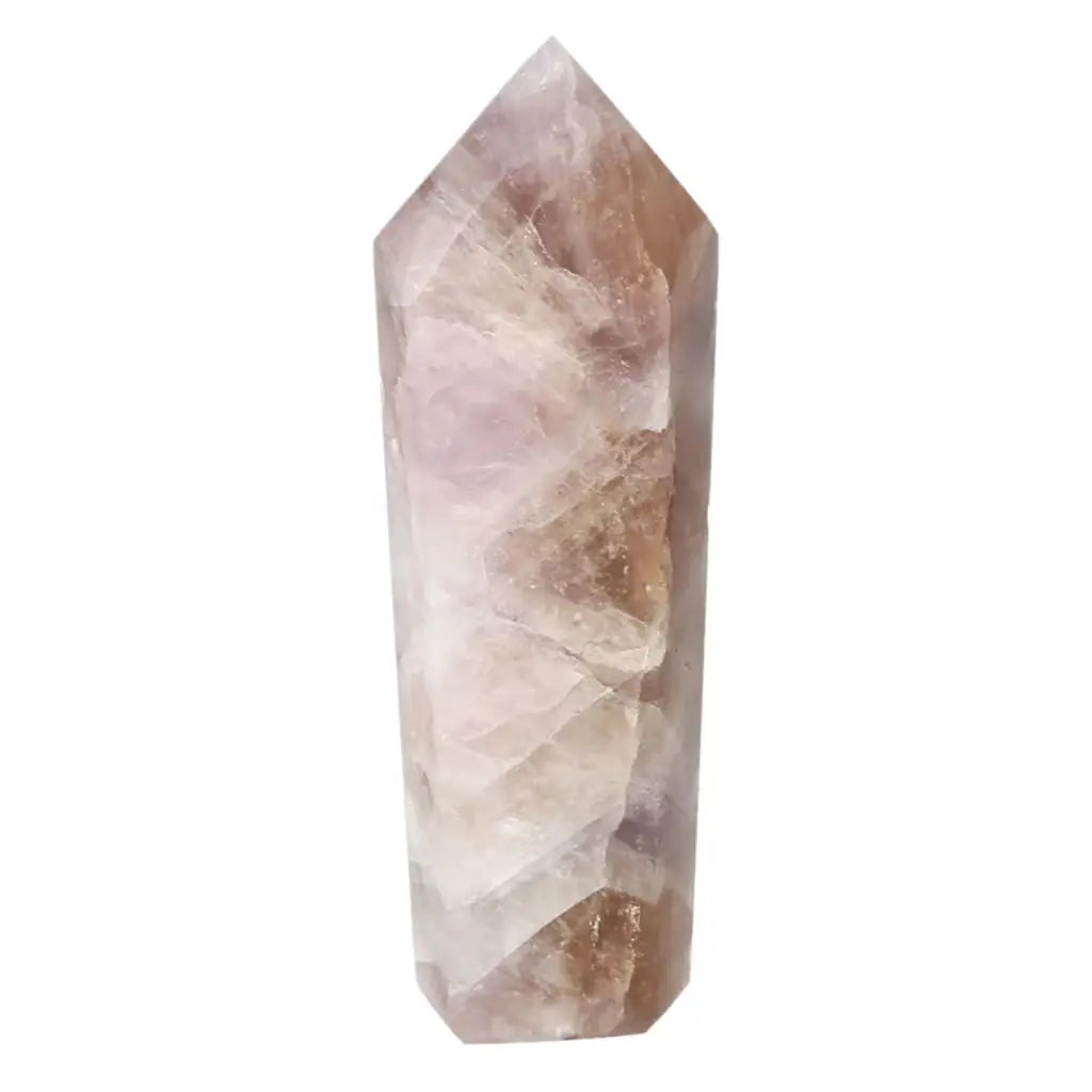 Seven Point Polished Amethyst crystal by Sylvia Crystals, known for stress relief and emotional balance.