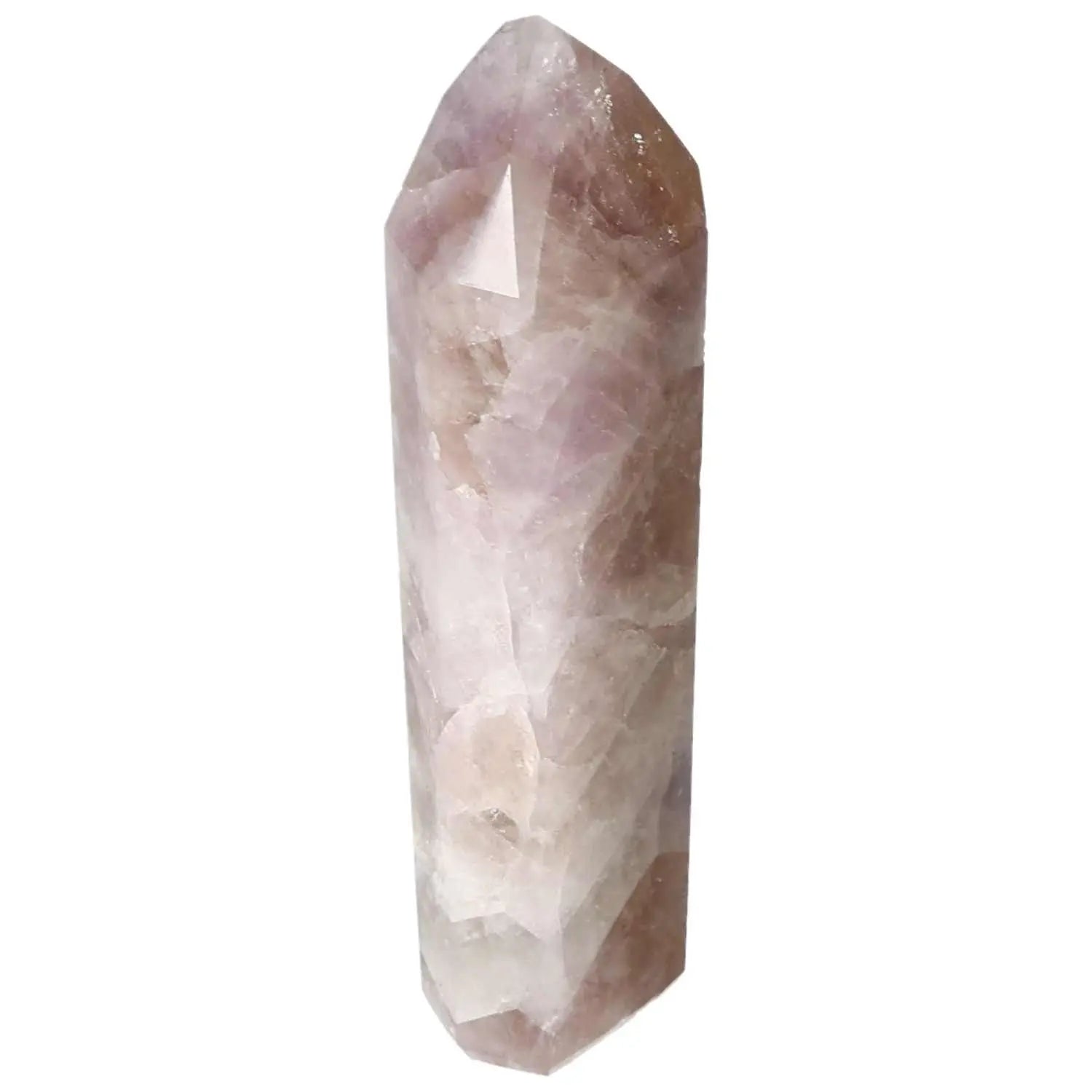 Seven Point Polished Amethyst crystal from Sylvia Crystals, offering stress relief and emotional balance. Premium quality.