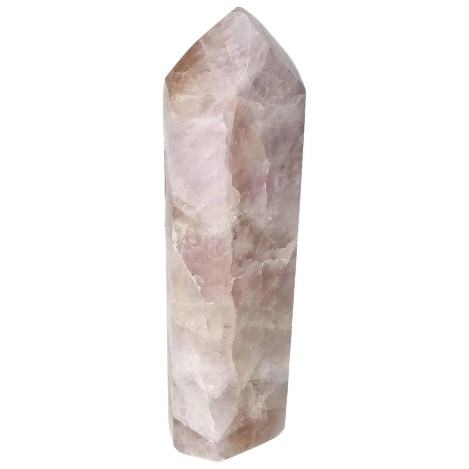Seven Point Polished Amethyst crystal, renowned for stress relief and energy balance, crafted by Sylvia Crystals.