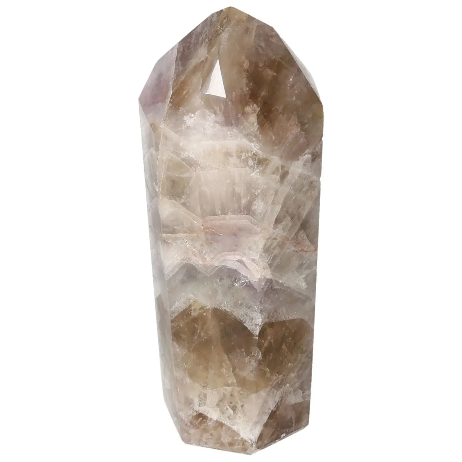 Seven Point Polished Amethyst crystal by Sylvia Crystals, showcasing handpicked premium quality and elegant craftsmanship.