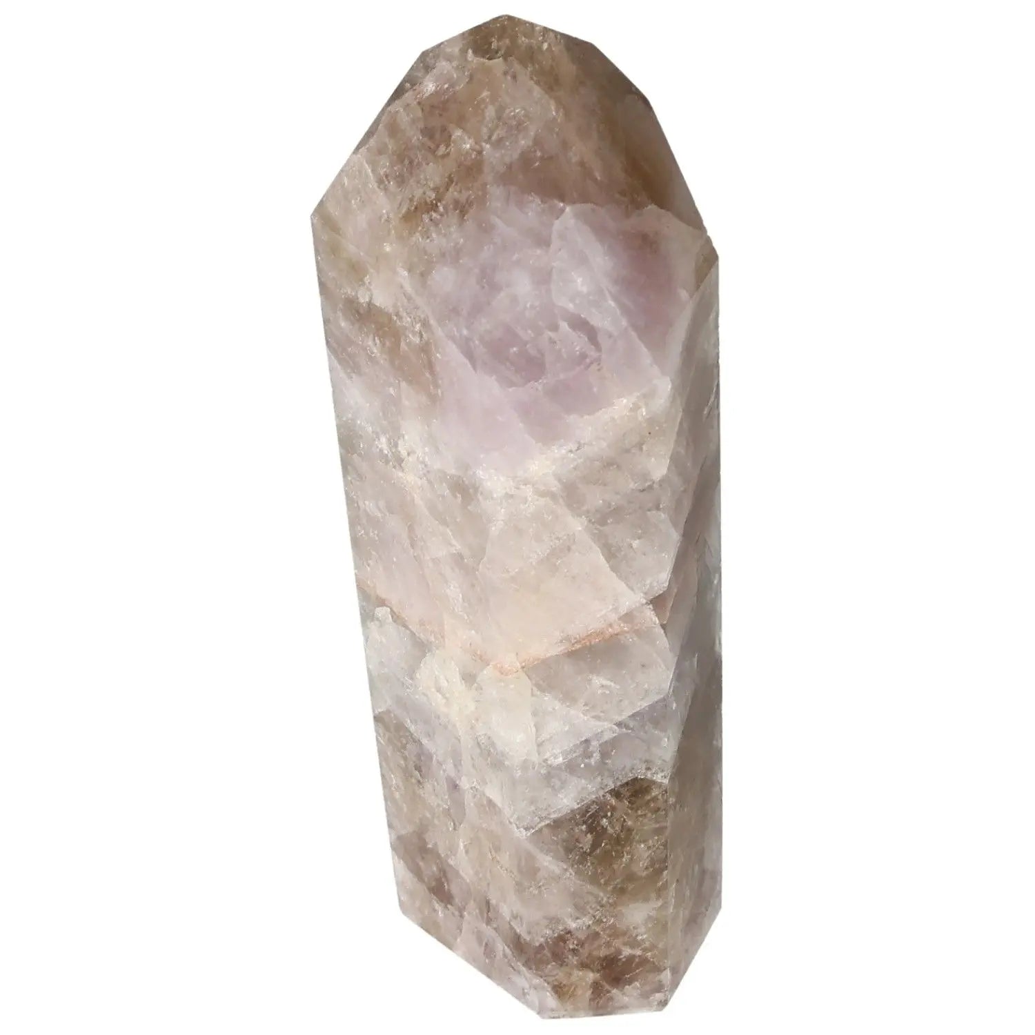 Seven Point Polished Amethyst crystal by Sylvia Crystals, a fusion of seven minerals, offering spiritual enrichment and elegance.