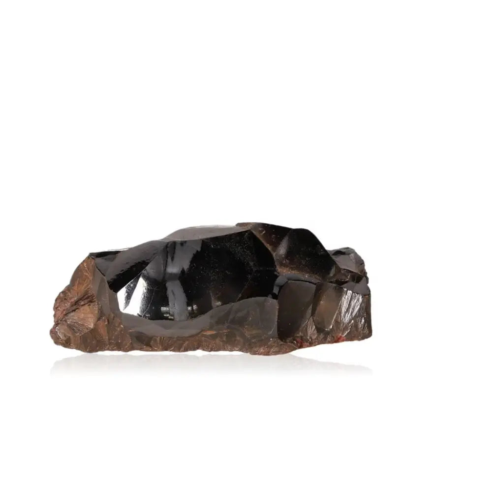 Polished Botryoidal Hematite crystal, metallic and shimmering, known for grounding and emotional balance; enhances deep earth connection.